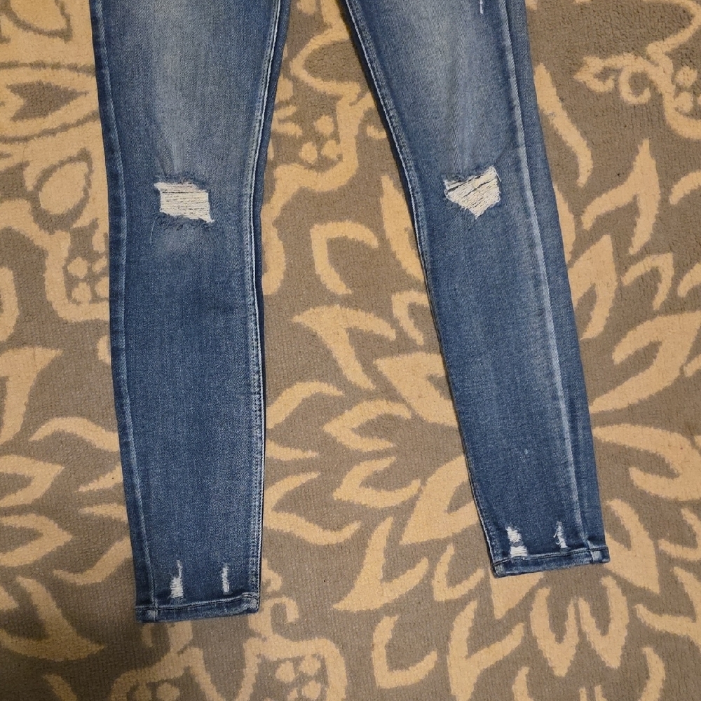 Kancan 27 Mid rise Classic Blue Skinny Jeans for Women - Picture 2 of 6